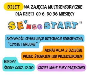 BILET na zajęcia multisensoryczne SE*nsoSTART 15.04
